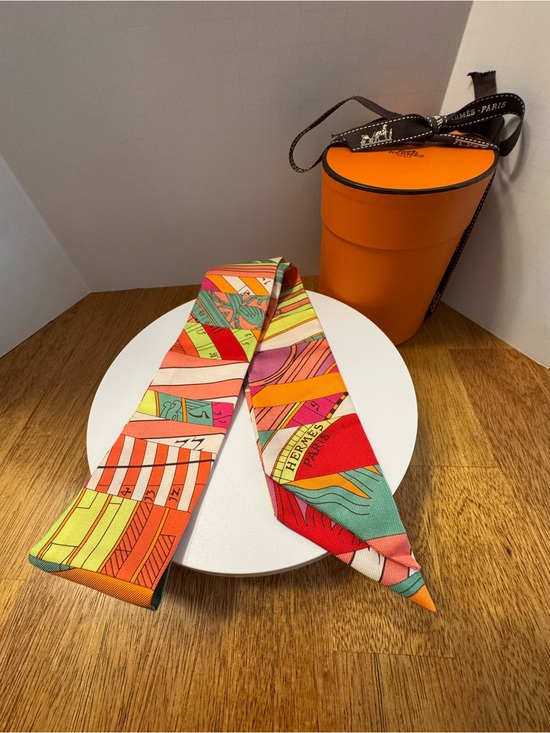 Hermes Accessories - Hermes Twilly Astrologie 100% Silk Scarf